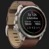 Garmin Fenix 9 Pro 51mm LTE AMOLED Sapphire Titanium with Walnut Leather Band