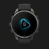 Garmin Fenix 9 Pro 47mm AMOLED Sapphire Carbon Gray DLC Titanium with Black/Pebble Gray Silicone Band