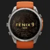 Garmin Fenix 9 Pro 51mm AMOLED Sapphire Titanium with Autumn Orange/Spark Orange Silicone Band