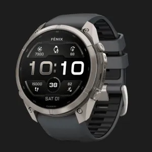 Garmin Fenix 9 Pro 51mm AMOLED Sapphire Titanium with Graphite/Black Silicone Band