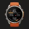 Garmin Fenix 9 Pro 51mm AMOLED Sapphire Titanium with Autumn Orange/Spark Orange Silicone Band