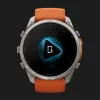 Garmin Fenix 9 Pro 51mm AMOLED Sapphire Titanium with Autumn Orange/Spark Orange Silicone Band