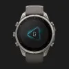 Garmin Fenix 9 Pro 47mm Sapphire Solar Titanium with Pebble Gray/Silver Gray Silicone Band