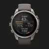 Garmin Fenix 9 Pro 47mm Sapphire Solar Titanium with Pebble Gray/Silver Gray Silicone Band