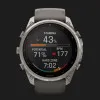 Garmin Fenix 9 Pro 51mm Sapphire Solar Titanium with Pebble Gray/Silver Gray Silicone Band
