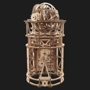 Дерев'яний 3D конструктор UGEARS Астроном. Настільний годинник із турбійоном (70162)