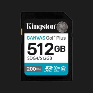 Карта пам'яті Kingston Canvas Go! Plus SDXC 512Gb UHS-1 U3 V30(SDG4/512GB) в Хмельницькому
