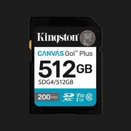 Карта памяти Kingston Canvas Go! Plus SDXC 512Gb UHS-1 U3 V30(SDG4/512GB)