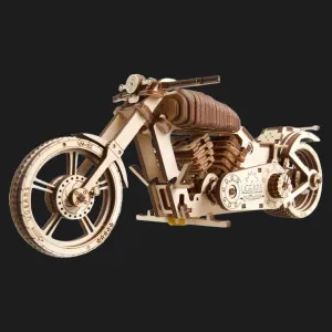 Дерев'яний 3D конструктор UGEARS Байк VM-02 (70051)