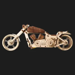 Дерев'яний 3D конструктор UGEARS Байк VM-02 (70051)