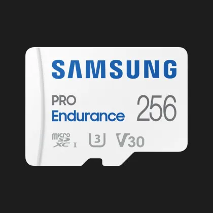 Карта памяти Samsung 256GB microSDXC PRO Endurance UHS-I U3 V30 Class 10 +SD Adapter