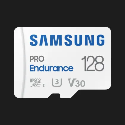 Карта памяти Samsung 128GB microSDXC PRO Endurance UHS-I U3 V30 Class 10 +SD Adapter