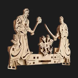 Деревянный 3D конструктор UGEARS Возрастная битва за свободу (70182)