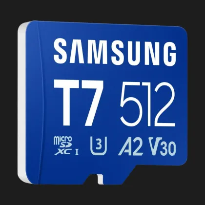 Карта пам'яті Samsung microSDXC 512GB T7 A2 V30 (MB-MB512T/WW) в Берегові