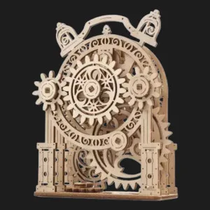 Деревянный 3D конструктор UGEARS Винтажный будильник (70163)