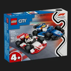 Конструктор LEGO City Автомобили для гонки F1 команд Williams Racing и Haas F1 (60464)