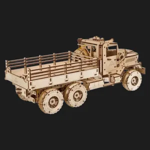 Деревянный 3D-конструктор UGEARS Грузовой вездеход (70253)