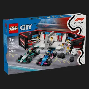 Конструктор LEGO City Гараж F1 и автомобили Mercedes-AMG и Alpine (60444)
