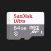 Карта пам'яті SanDisk microSDHC 64GB UHS-I Ultra + SD adapter (SDSQUNR-064G-GN3MA)