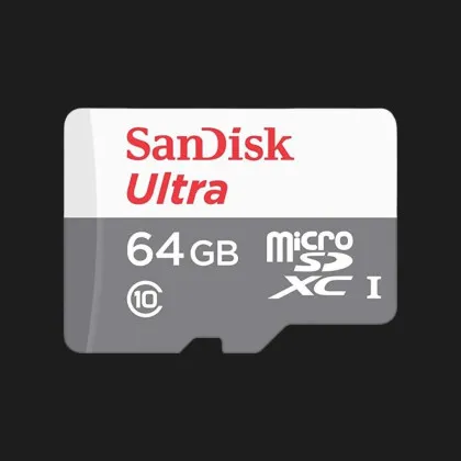 Карта пам'яті SanDisk microSDHC 64GB UHS-I Ultra + SD adapter (SDSQUNR-064G-GN3MN) в Берегові