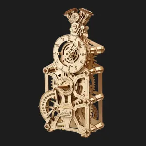 Деревянный 3D конструктор UGEARS Часы Двигатель (70217)