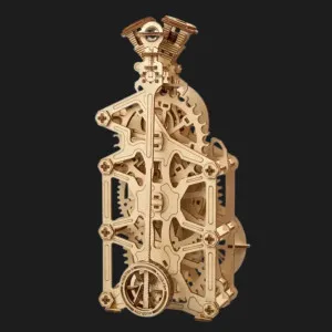 Деревянный 3D конструктор UGEARS Часы Двигатель (70217)