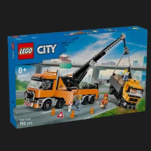 Конструктор LEGO City Сверхмощный эвакуатор с краном (60467)