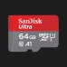 Карта пам'яті SanDisk microSDXC 64GB UHS-I U1 A1 Class 10 Ultra (SDSQUAB-064G-GN6IA)