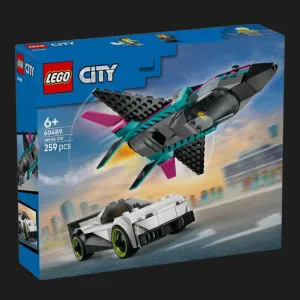 Конструктор LEGO City Реактивний літак проти автомобіля (60489)