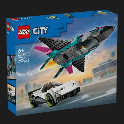 Конструктор LEGO City Реактивний літак проти автомобіля (60489)