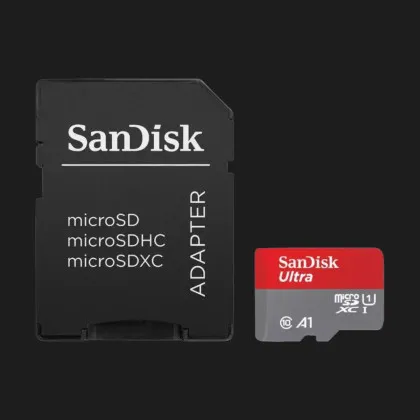 Карта пам'яті SanDisk microSDXC  64GB UHS-I A1 Class 10 Ultra (SDSQUAB-064G-GN6MA) в Берегові