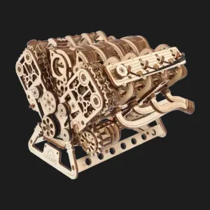 Деревянный 3D конструктор UGEARS Двигатель V8 (70264)