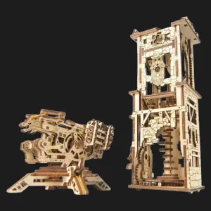 Деревянный 3D-конструктор UGEARS Башня-арбалет (70048)