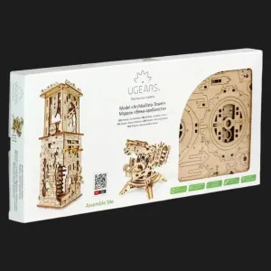 Деревянный 3D-конструктор UGEARS Башня-арбалет (70048)