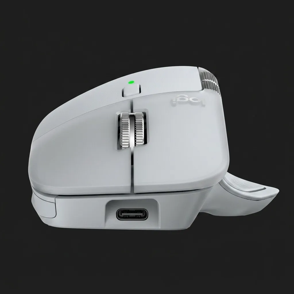 Миша Logitech MX Master 4 Performance Wireless/Bluetooth (910-007563) (Pale Grey)