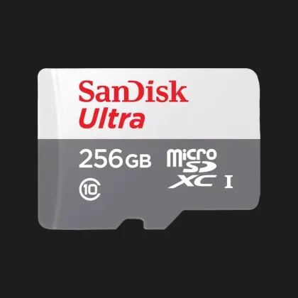 Карта пам'яті SanDisk 256GB microSDHC UHS-I Ultra (SDSQUNR-256G-GN3MN) в Берегові