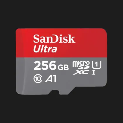 Карта пам’яті SanDisk Ultra microSD 256GB + SD Adapter (SDSQUAC-256G-GN6MA) в Берегові