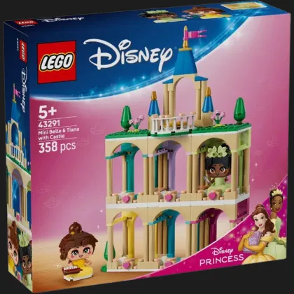 Конструктор LEGO Disney Мініпринцеси Бель і Тіана з замком (43291)