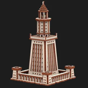 Деревянный 3D-конструктор Mr.Playwood Александрийский Маяк (10409)