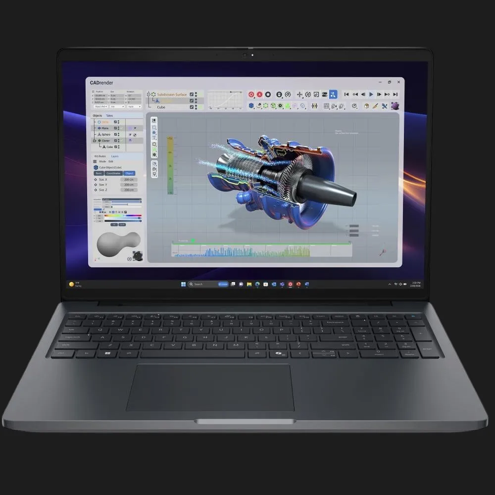 Ноутбук Dell Pro Precision 5 16 16" (Intel Core Ultra 7/32GB/1TB (SSD)/GeForce RTX PRO 2000) (PW516261X7322001)
