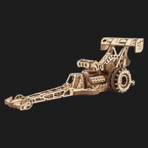Деревянный 3D-конструктор UGEARS Драгстер (70174)