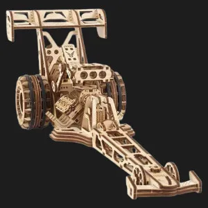 Деревянный 3D-конструктор UGEARS Драгстер (70174)
