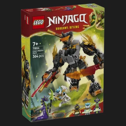 Конструктор LEGO NINJAGO Робот Коула для місії і Дракон Зейн (71854)