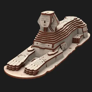 Деревянный 3D-конструктор Mr.Playwood Большой Сфинкс (10415)