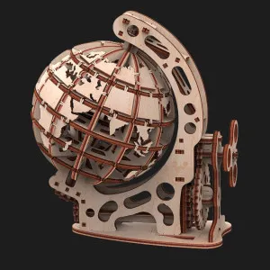 Деревянный 3D-конструктор Mr.Playwood Глобус S (10203)