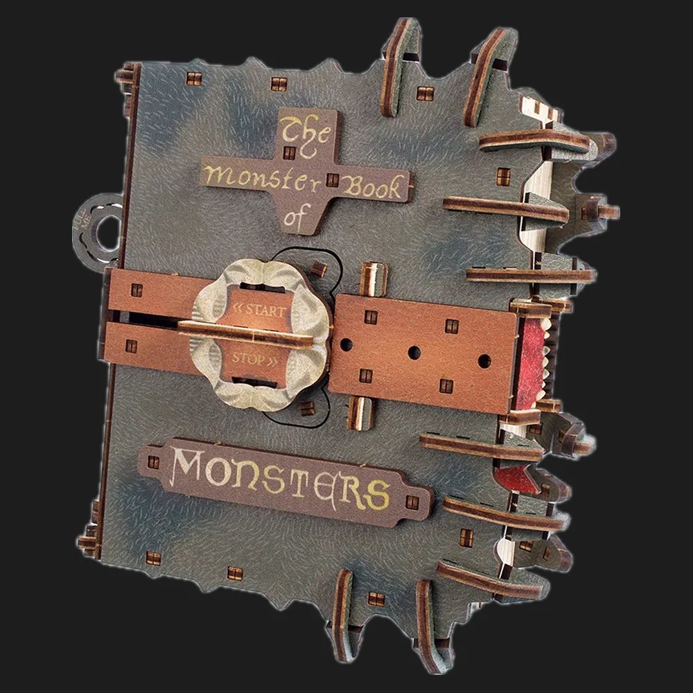 Дерев'яний 3D конструктор UGEARS Книга Монстрів (70274)