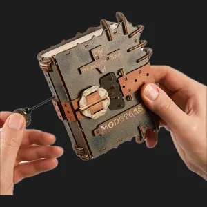 Деревянный 3D конструктор UGEARS Книга Монстров (70274)