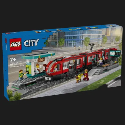 Конструктор LEGO City Трамвай и вокзал в центре города (60423)