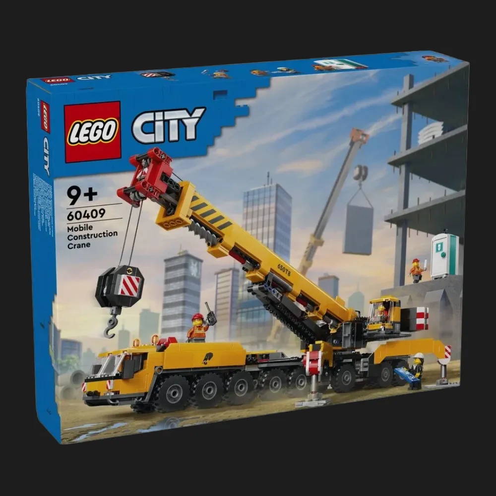 Конструктор LEGO City Жовтий пересувний будівельний кран (60409)