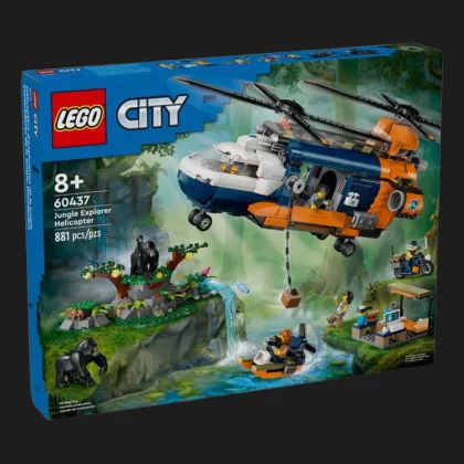 Конструктор LEGO City Вертолет в базовом лагере для исследования джунглей (60437)